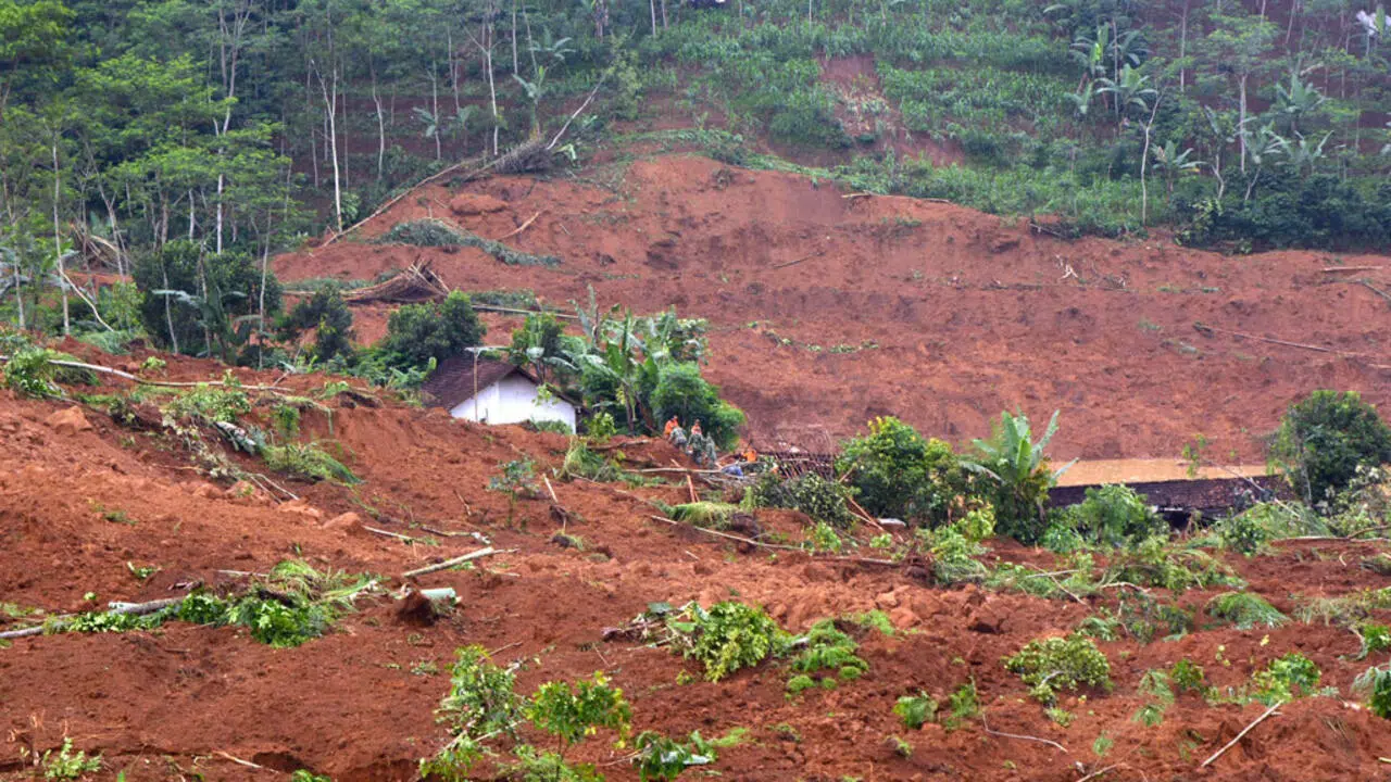 Glissement de terrain meurtrier à Java : au moins huit morts et 80 disparus