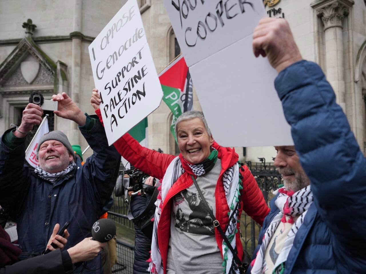 La justice britannique juge "disproportionnée" l’interdiction de Palestine Action