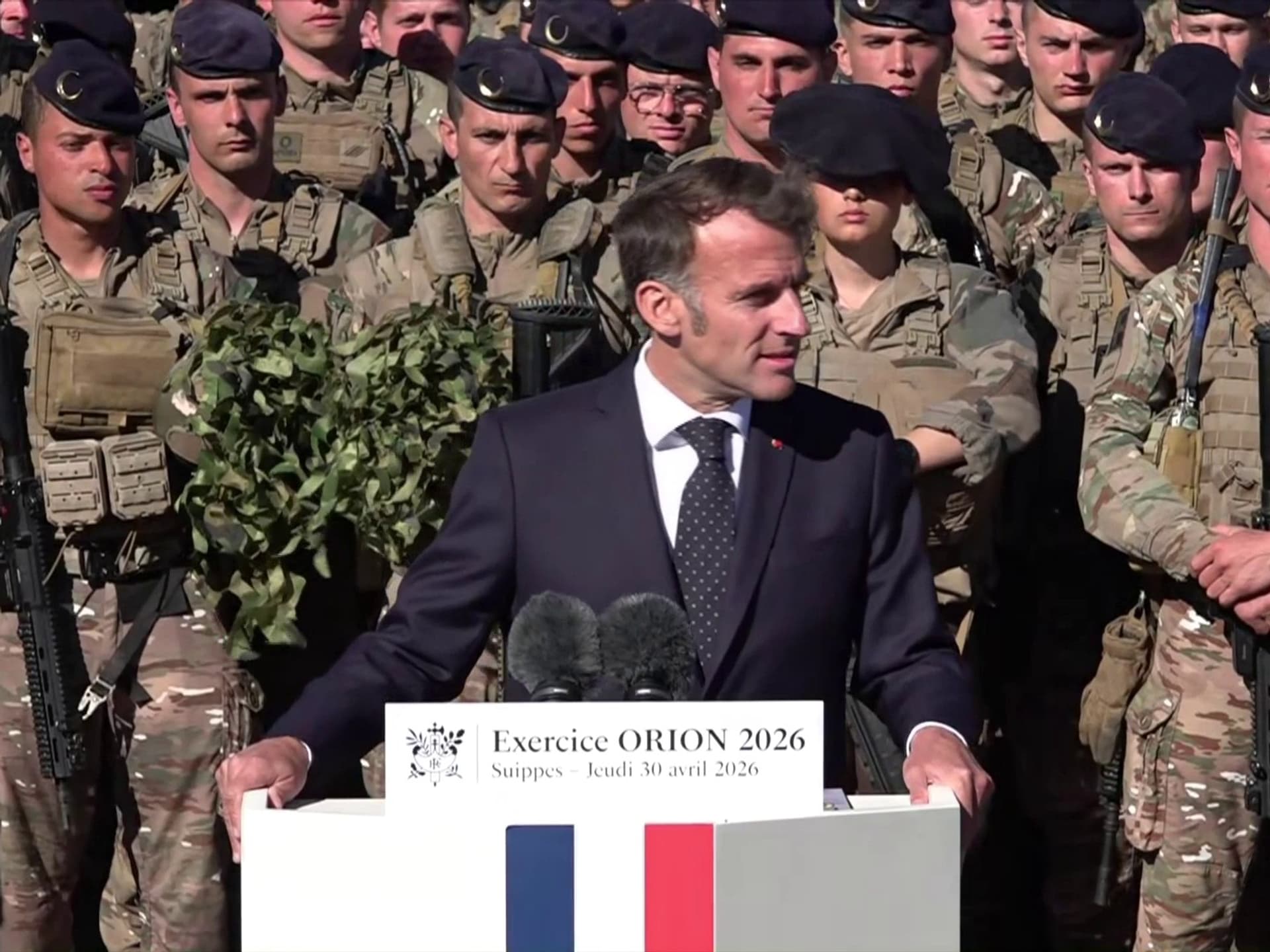 Orion : Emmanuel Macron met en avant une armée française modernisée et redoutée